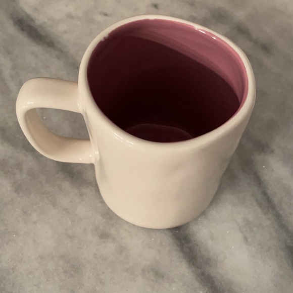 Rare and HTF Rae Dunn BARK mug w/purple inside - Picture 3 of 5